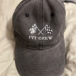 Gray Pit Crew Baseball Cap